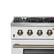 Alt View 9. Forno Appliances - Galiano 5.36 Cu. Ft. Freestanding Gas Range with Convection Oven - White.