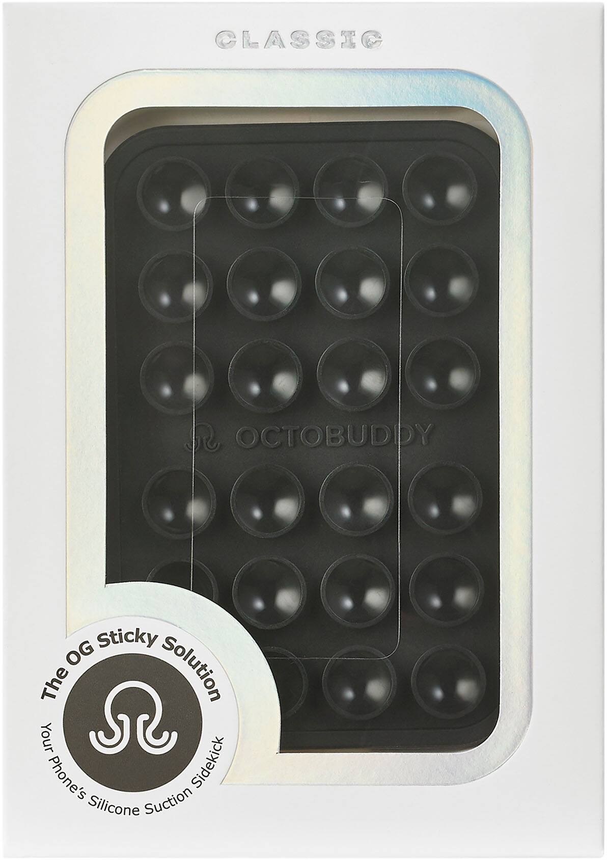 CLASSIC OCTOBUDDY  
The OG Sticky Solution  
Your Phone's Silicone Suction Sidekick