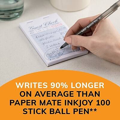 Check 536600  
Guest 295  
MAS pigga X epperas tinto_tae bovai garli sodar 2 st  
Thanks!  

M Stic Round Var  
WRITES 90% LONGER ON AVERAGE THAN PAPER MATE INKJOY 100 STICK BALL PEN**
