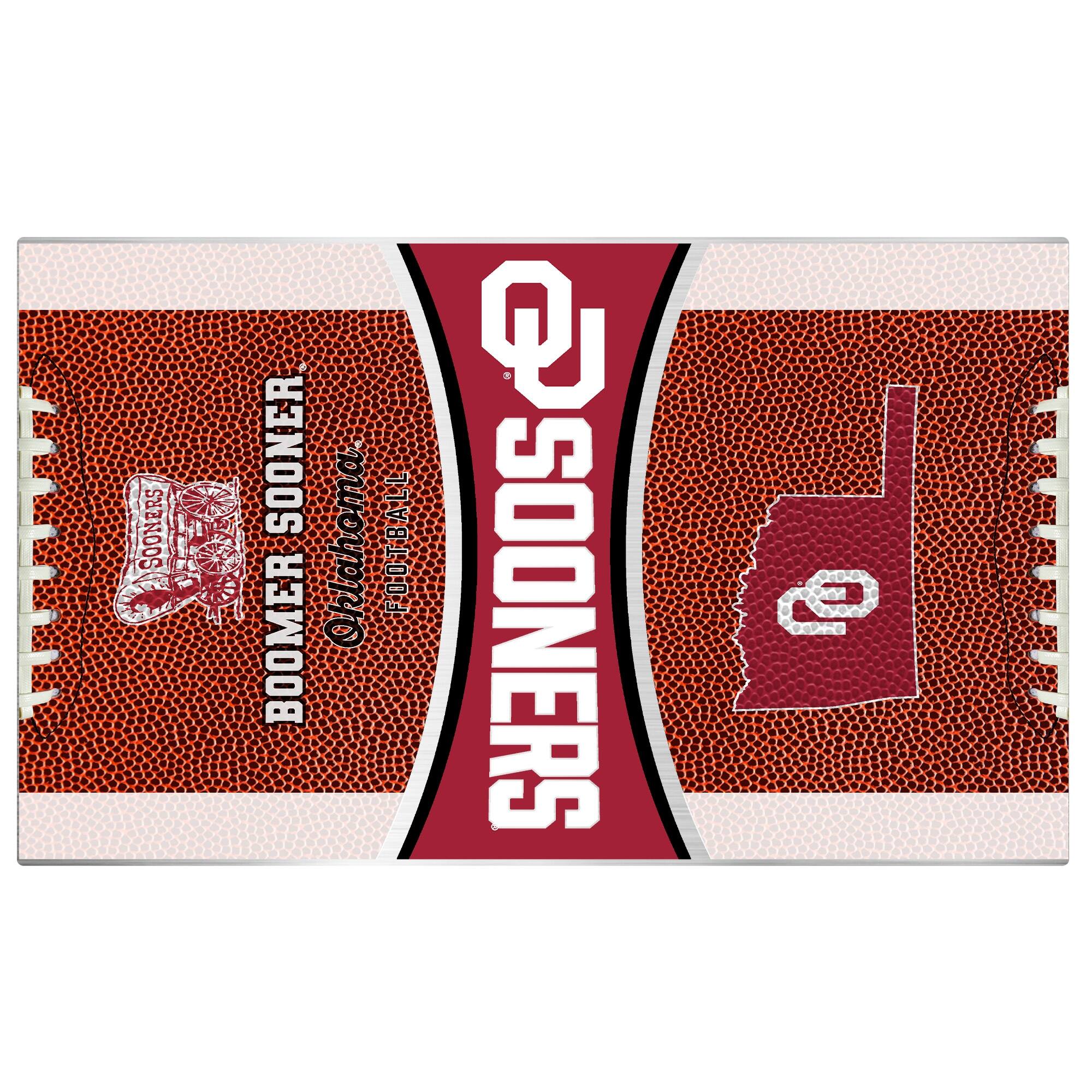SOONERS  
BOOMER SOONER  
Oklahoma FOOTBALL  
SOONERS