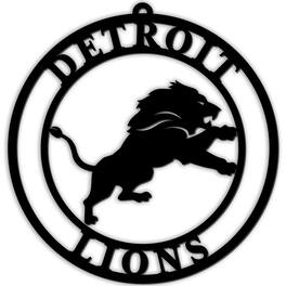 Fan Creations - Detroit Lions 16'' Team Logo Cutout - Black
