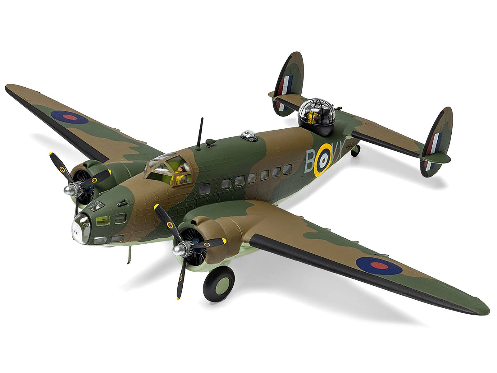 Angle. Airfix - Level 2 Model Kit Lockheed Hudson Light Bomber Aircraft 1/72 Plastic Model Kit by Airfix - Multicolor.