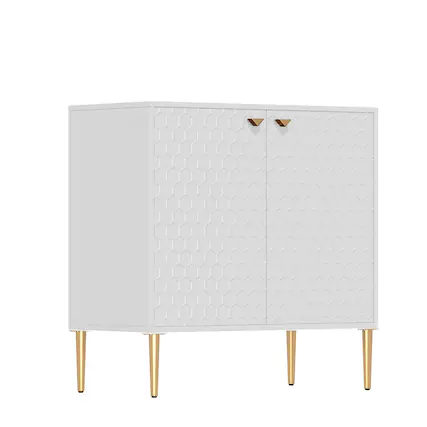Front. Boyel Living - Boyel Living 2 Door Cabinet Storage Cabinet - White.