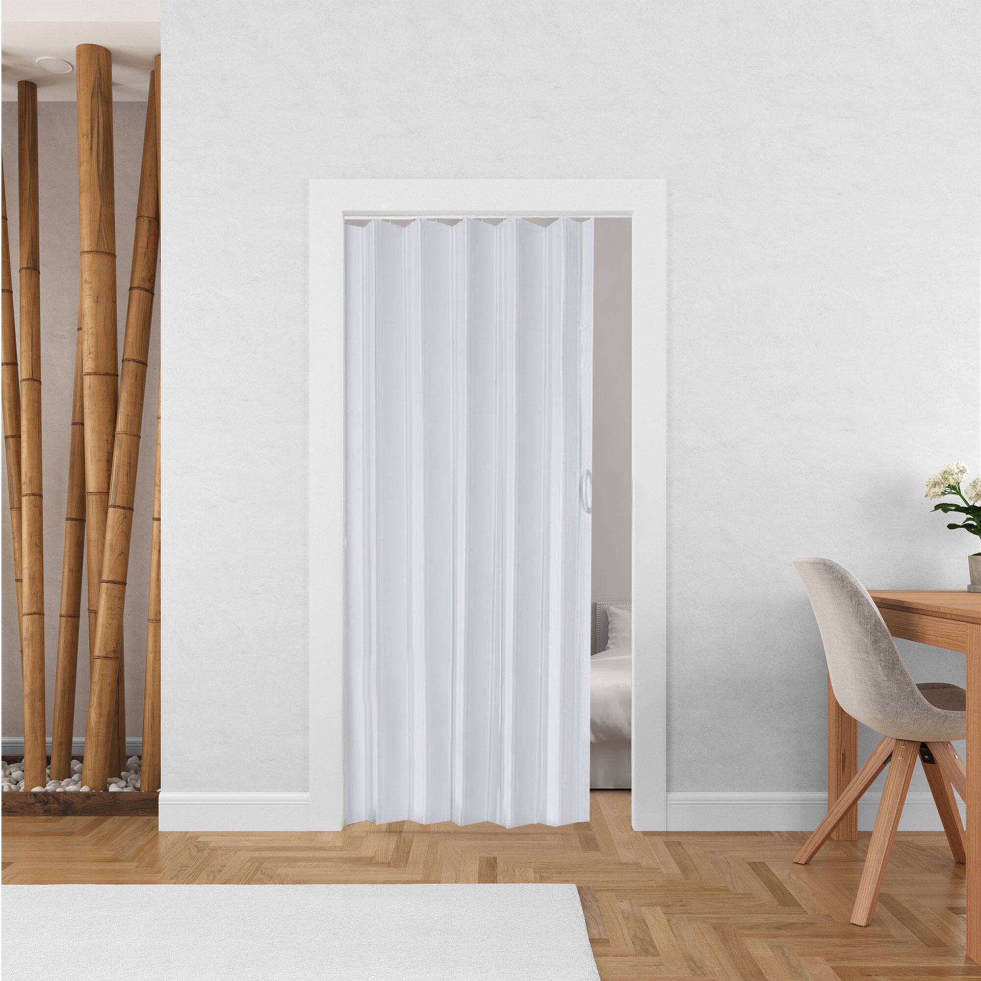Alt View 2. LTL Home Products - LTL Home Products Contempora Accordion Folding Door, 36 x 80 Inches, Sand White - Sand White.