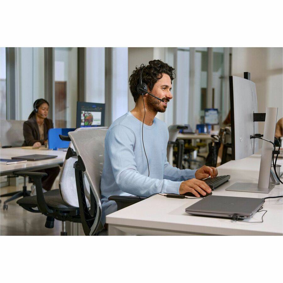 Alt View 8. Poly - Poly Mission 425 Stereo USB Wired Headset Classic (Bulk) (C01B3A6) - Microsoft Teams Certification - Stereo - USB, USB - Black.