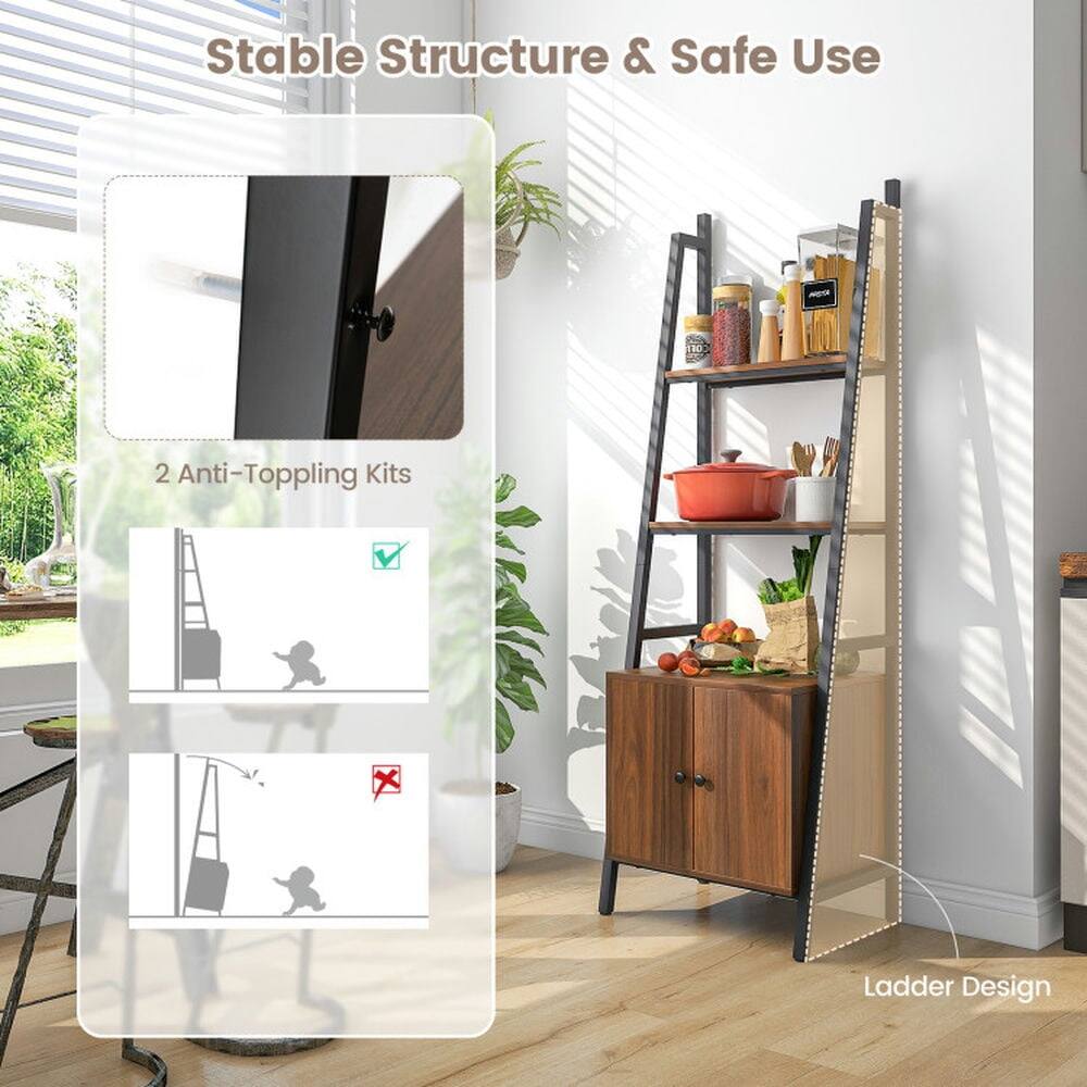 Stable Structure & Safe Use

2 Anti-Toppling Kits

Ladder Design