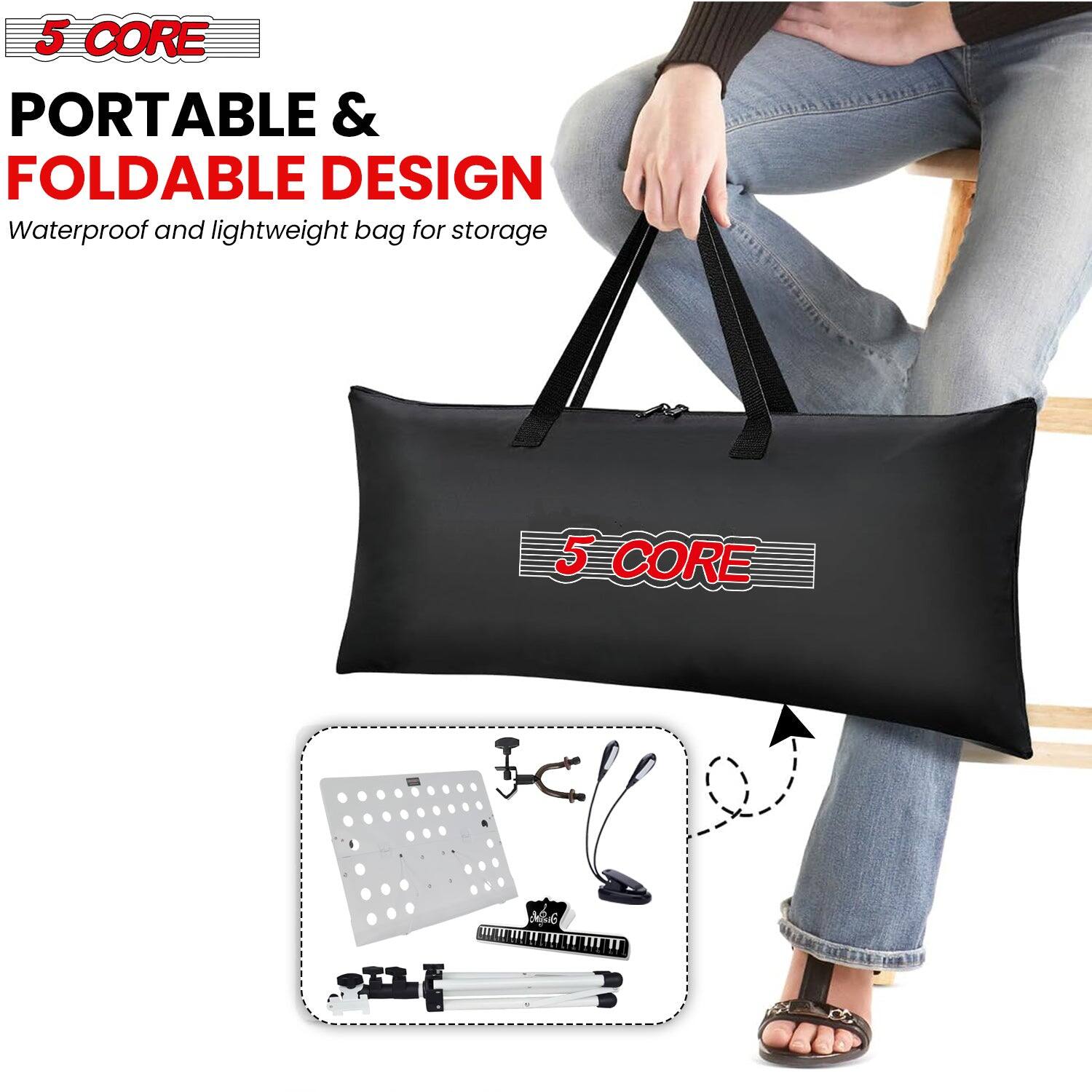 5 CORE

PORTABLE & FOLDABLE DESIGN

Waterproof and lightweight bag for storage

5 CORE
