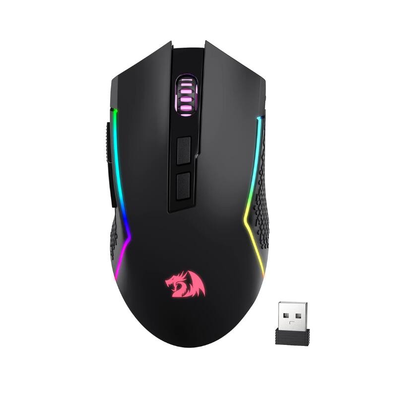 REDRAGON M693 Wireless Gaming Mouse, 8000 DPI Mice w/ 3 Mode Connection ...