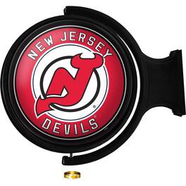 The Fan-Brand - New Jersey Devils 23'' x 21'' Team Illuminated Rotating Wall Sign - Multicolor