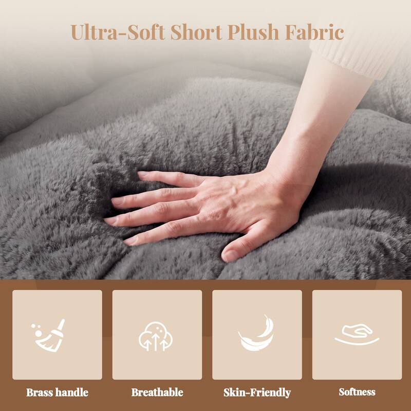 Ultra-Soft Short Plush Fabric

- Brass handle
- Breathable
- Skin-Friendly
- Softness