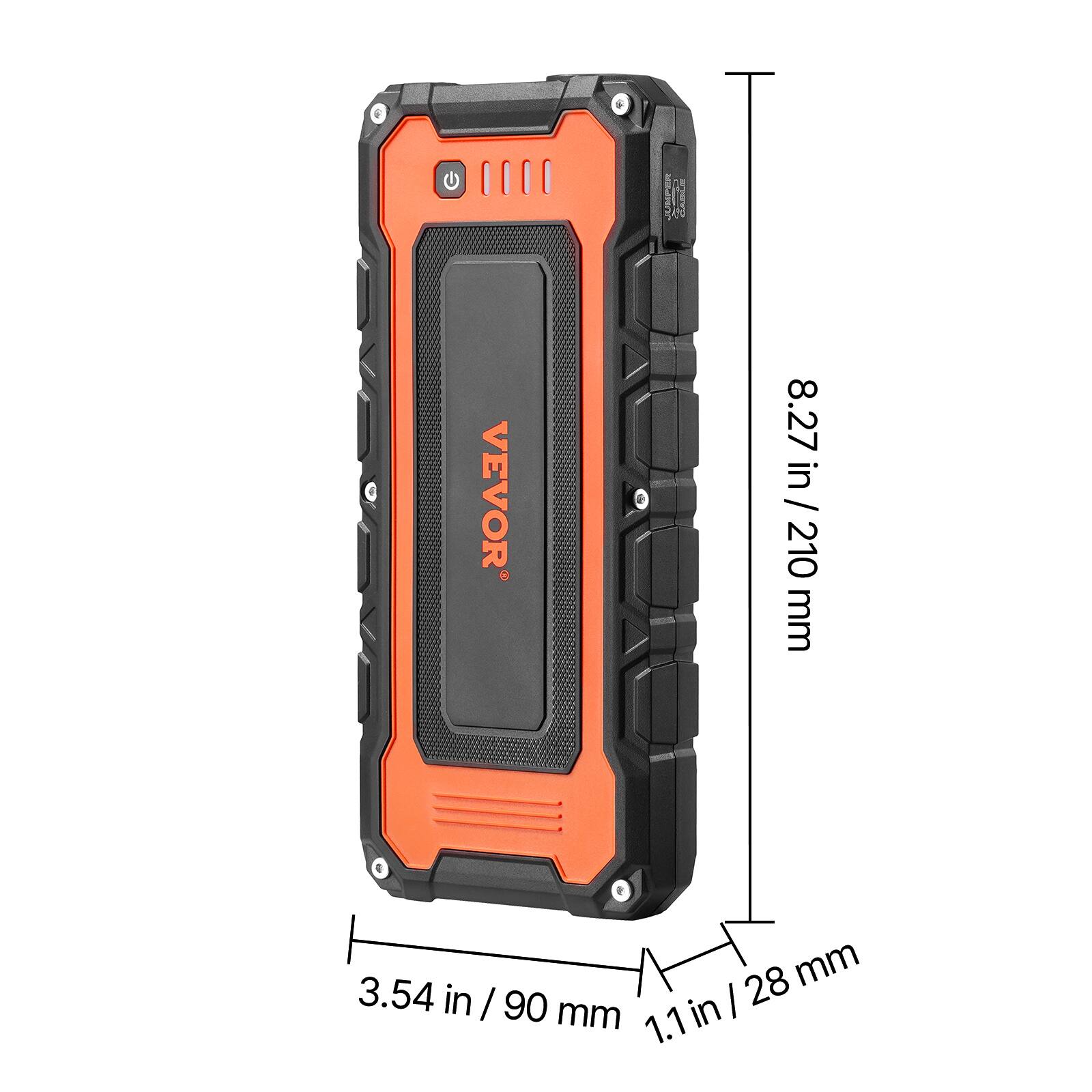 VEVOR

8.27 in / 210 mm

3.54 in / 90 mm

1.1 in / 28 mm