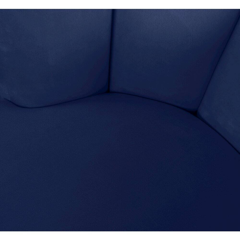 Alt View 4. Meridian Furniture - Lily Navy Velvet Accent Chair - Blue.