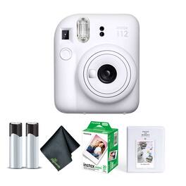 Fujifilm - INSTAX MINI 12 Instant Film Camera with Instant Film - Clay White