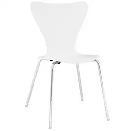 Ernie Dining Side Chair by Modway - White