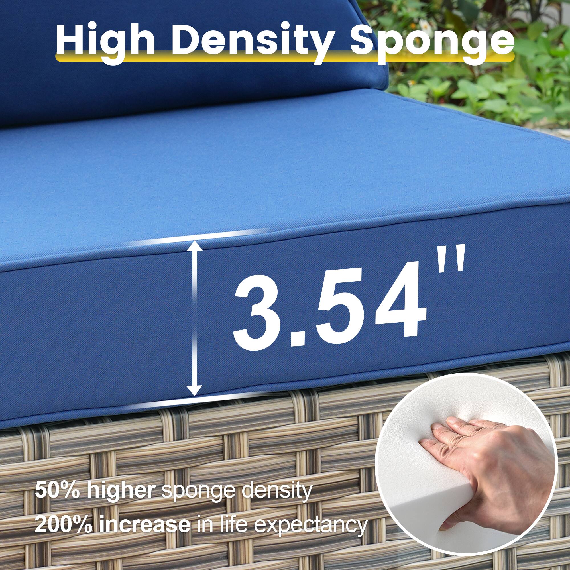 High Density Sponge

3.54"

50% higher sponge density
200% increase in life expectancy