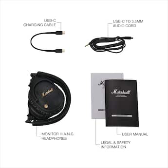 Marshall Monitor III A.N.C. Wireless Active Noise Cancelling Over Marshall Monitor III A.N.C. Wireless Active Noise Cancelling Over