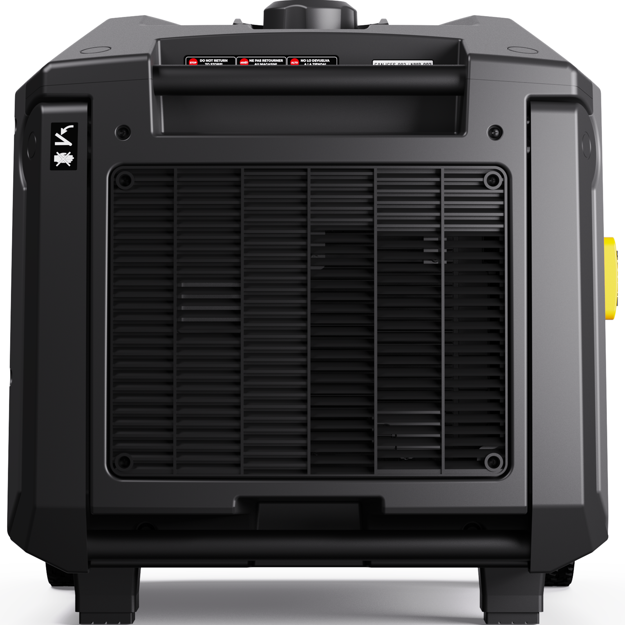 Alt View 4. Firman - W05583 Remote & Electric Start 120/240V RV Ready 6850-Watt Gasoline Inverter Portable Generator - Grey, Black.