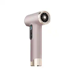 Cluzine - Wireless Rechargeable Hair Dryer, Negative Ions, DC Motor, Hot & Cold Wind for Dormitory - Pink