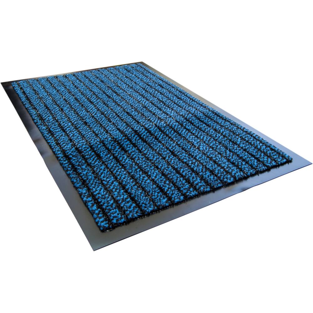 Left. Floortex - Blue Door Mat - 24" x 32" - Blue.