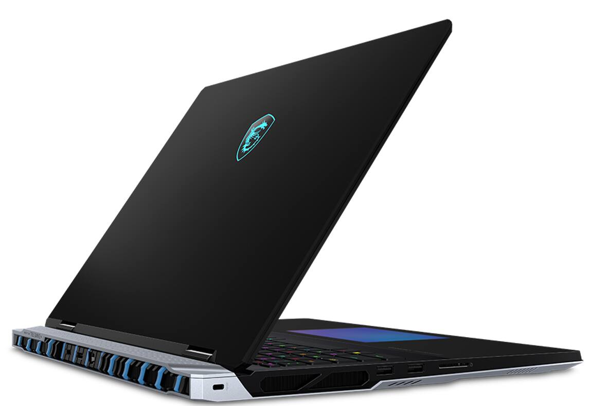 Alt View 2. MSI - MSI A2XWJG-614US Core Gaming Laptop, Ultra 9- 285HX, 64GB, 3 x 2TB SSD, 18" (3840x2400), RTX 5090, Win 11 Pro - Core Black.