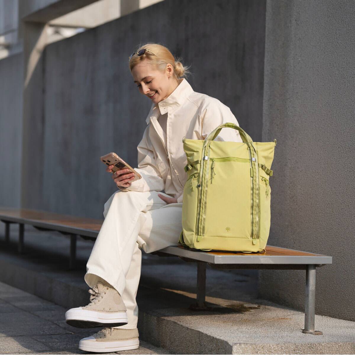 Alt View 5. PGYTECH - PGYTECH OneGo Roamer Camera Tote Backpack - 18L, Grass Green.