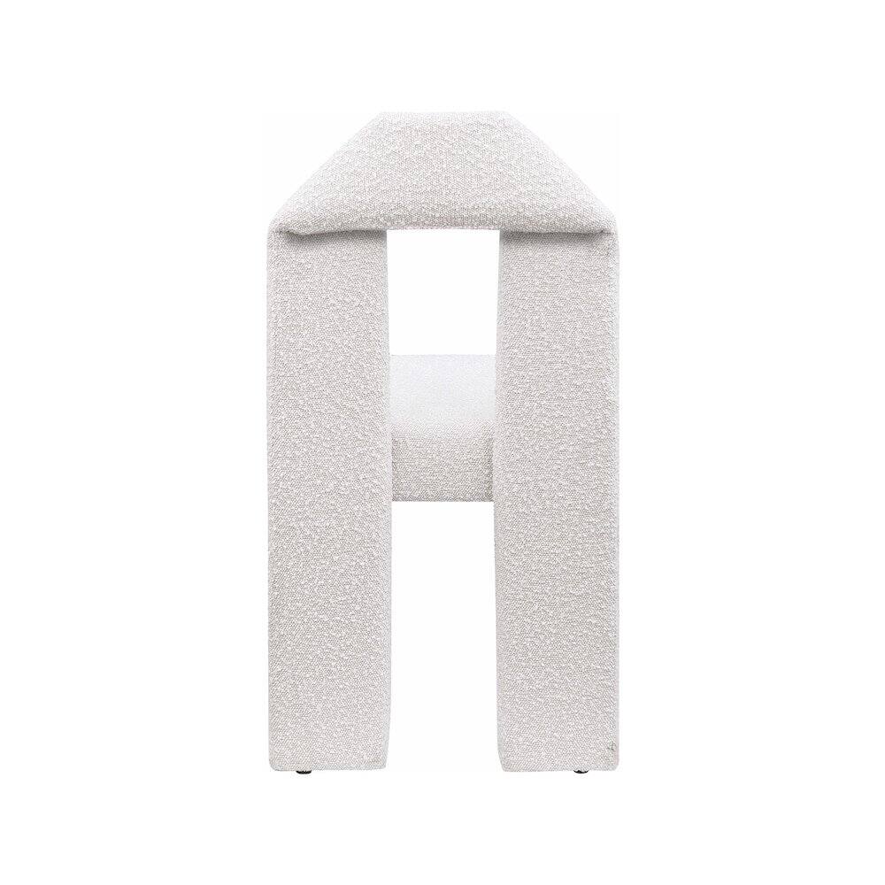Alt View 3. Meridian Furniture - Bennett Cream Boucle Fabric Dining Chair, Set of 2 - Beige.