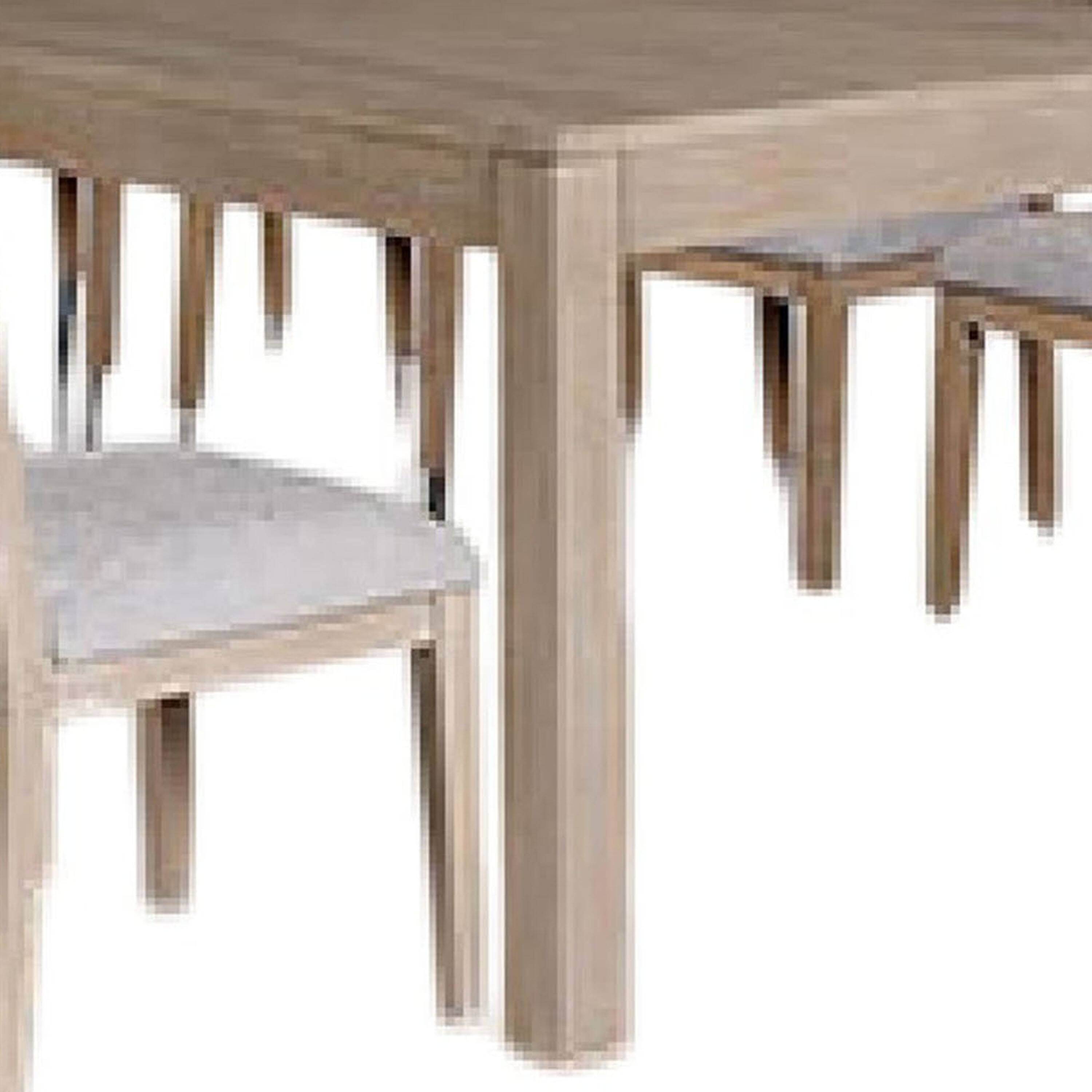 Alt View 3. Manhattan Lane - Kizie 9pc Dining Table Set, 94-118 Inch Extendable, Tawny Brown Chairs - Tawny Brown, White.