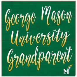 Jardine - George Mason Patriots 10'' x 10'' Grandparent Plaque - Green