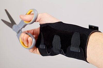 Alt View 2. 3M - FUTURO Reversible Splint Wrist Brace, Adjustable/Gray - Black.