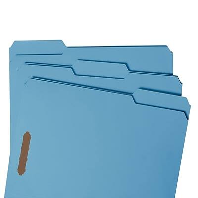 Alt View 8. Smead - Recycled Reinforced Classification Folder, 3/4" Expansion, Letter Size, Blue, 50/Box (12040) - Blue.