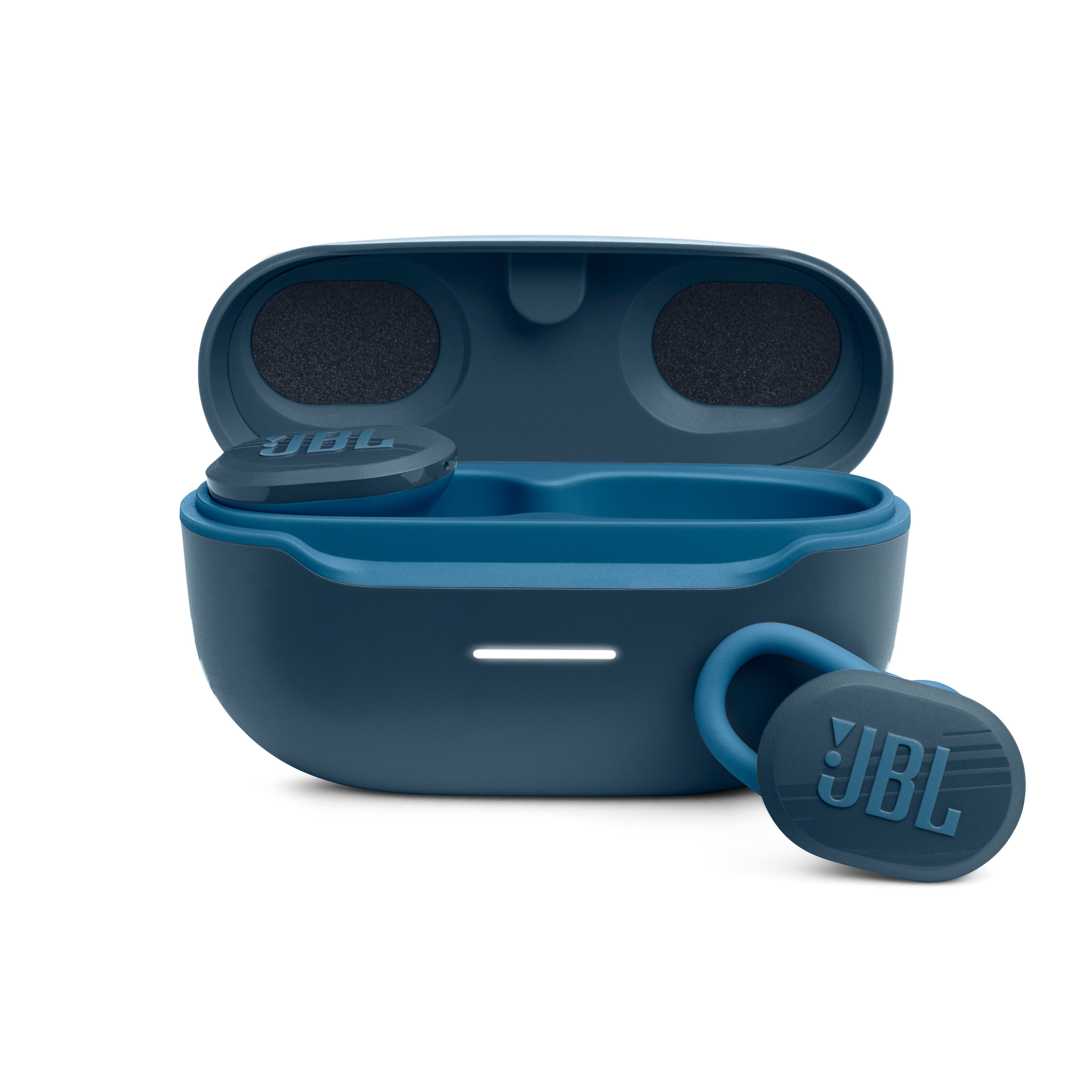 JBL - Endurance Race Waterproof True Wireless Sport Earbud Headphones - Blue
