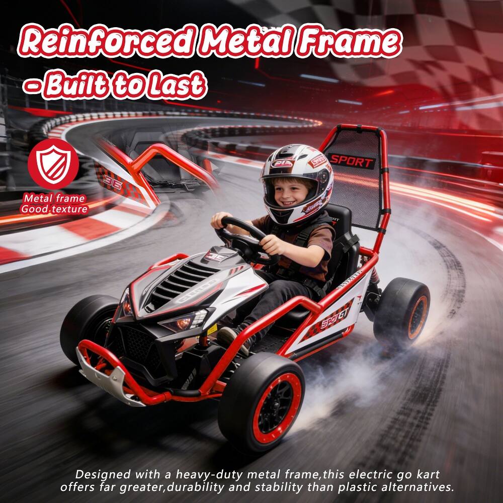 Reinforced Metal Frame Built to Last

36 Metal frame Good texture

Designed with a heavy-duty metal frame, this electric go kart offers far greater durability and stability than plastic alternatives.