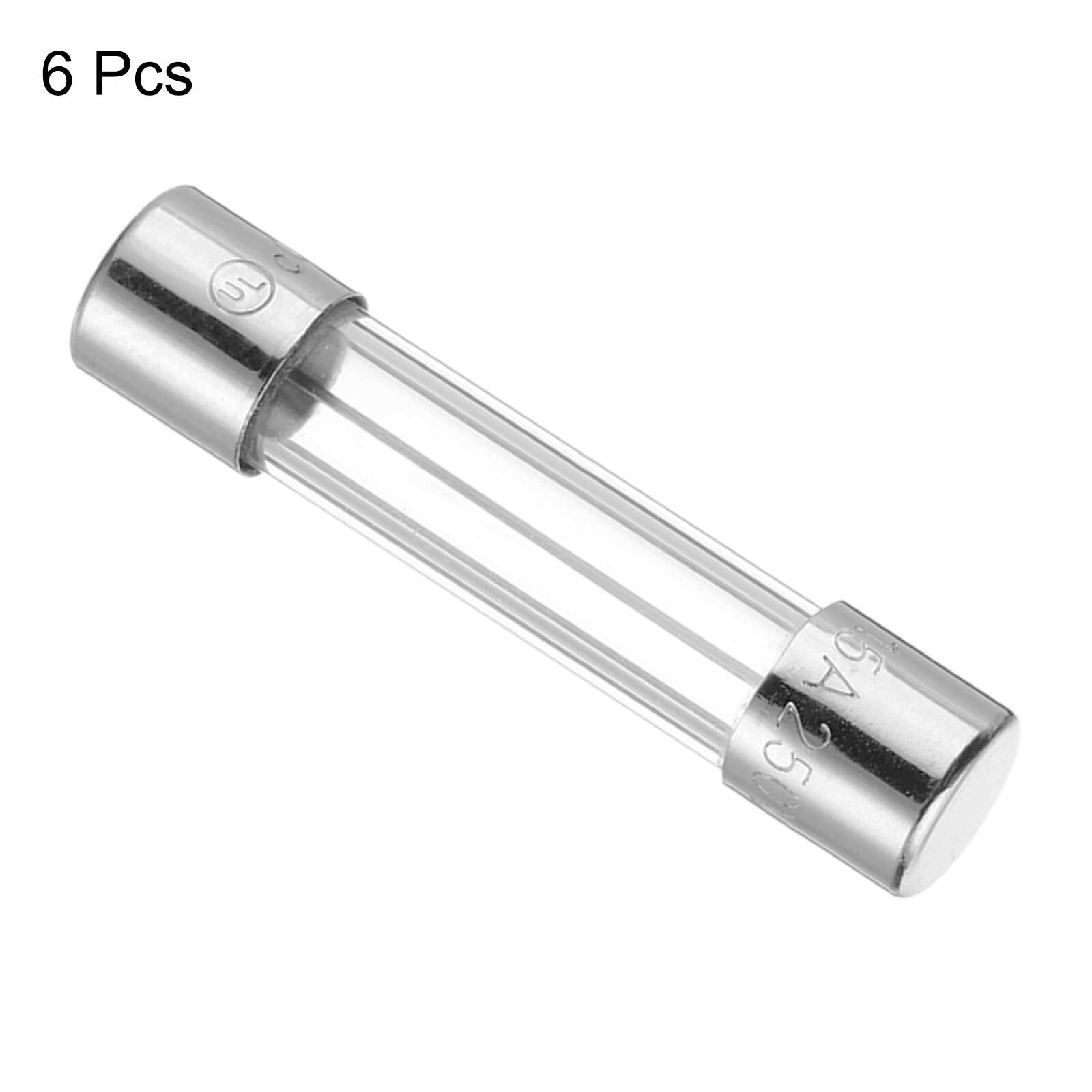 Alt View 2. Unique Bargains - 15A 250V 6x30mm Time Delay Glass Fuse UL Listed Slow Blow Fuse for Home Appliances 6pcs.