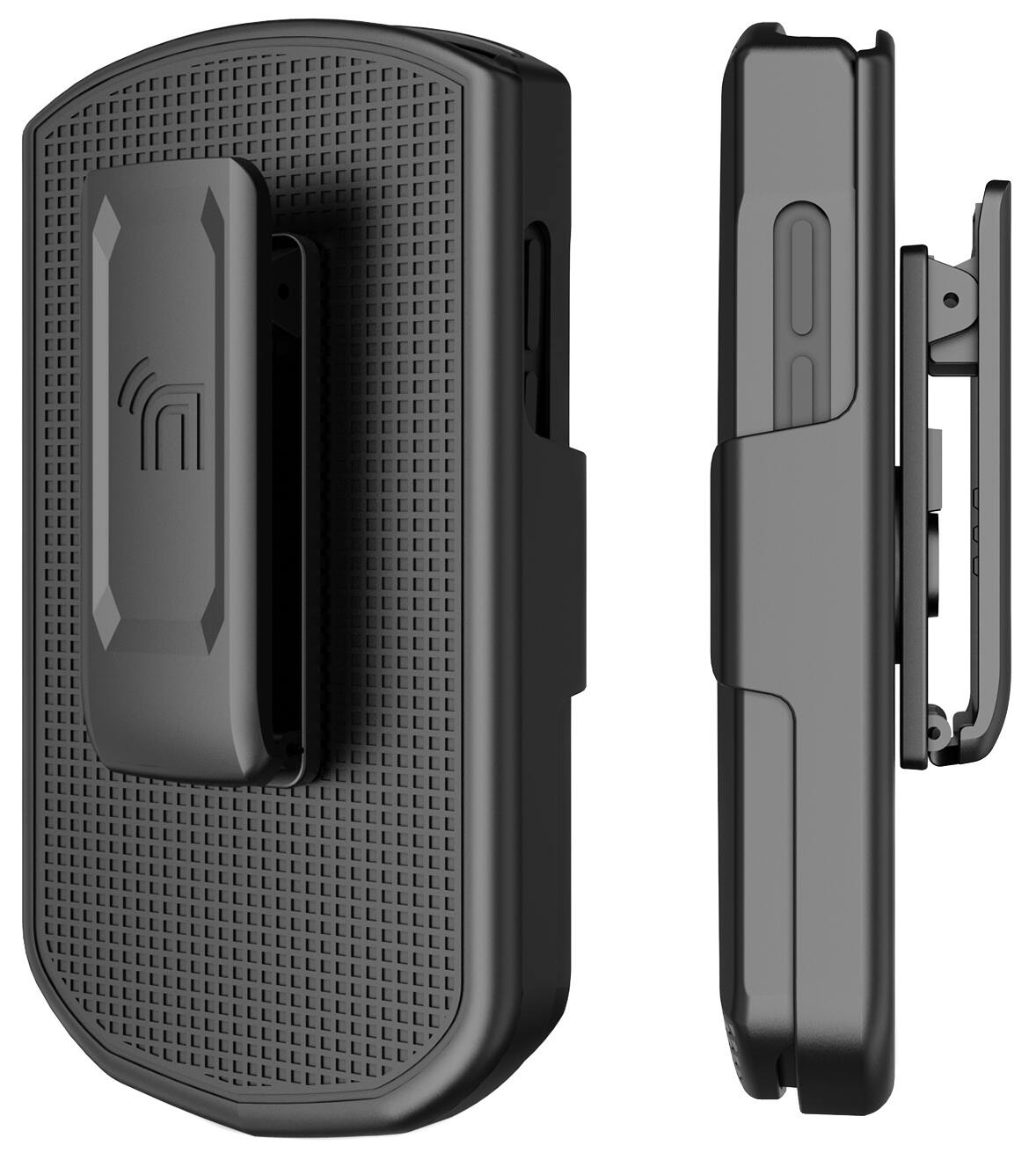 Alt View 8. Nakedcellphone - Case and Belt Clip Holster Combo for Unihertz Titan Pocket - Black.