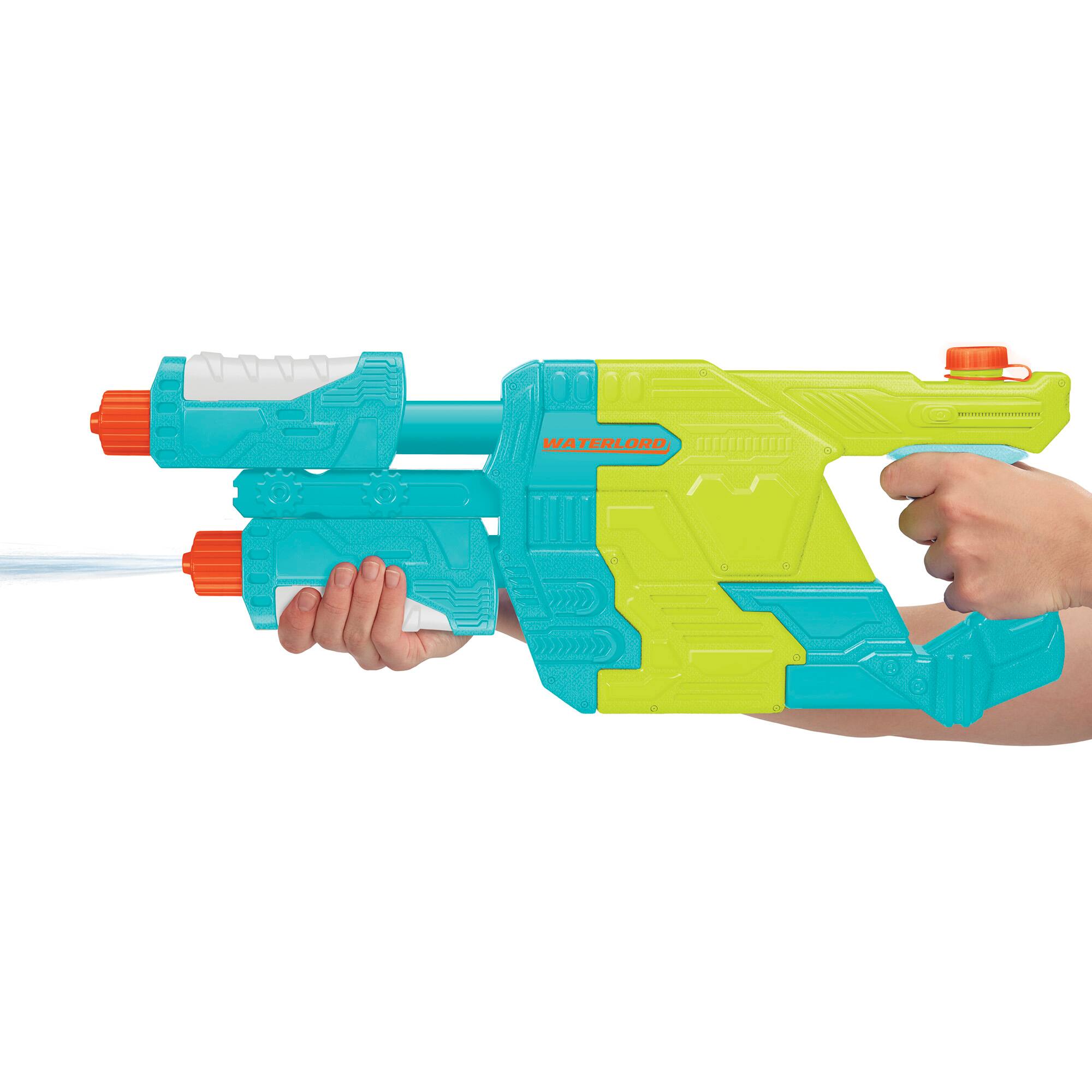 Alt View 1. Buzz Bee Toys - Buzz Bee Toys - Waterlord Double-Barrel Water Blaster Outdoor Water Toy, Ages 6+.