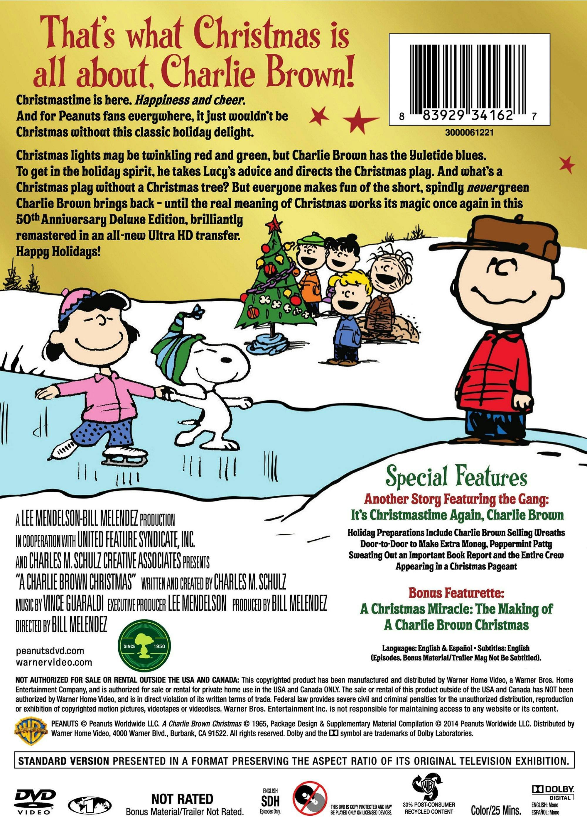 Angle. Charlie Brown: A Charlie Brown Christmas (50th Anniversary Edition) [DVD].