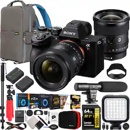 Sony - a7R V Full Frame Mirrorless Camera + FE 20mm F1.8 G Lens Kit SEL20F18G Bundle