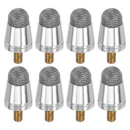 Unique Bargains - 8pcs 8mm Fiber Tips with External Thread for Capacitive Stylus Pen Replacement - Gray