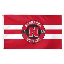 WinCraft - Nebraska Huskers 3' x 5' Applique Flag - Multicolor