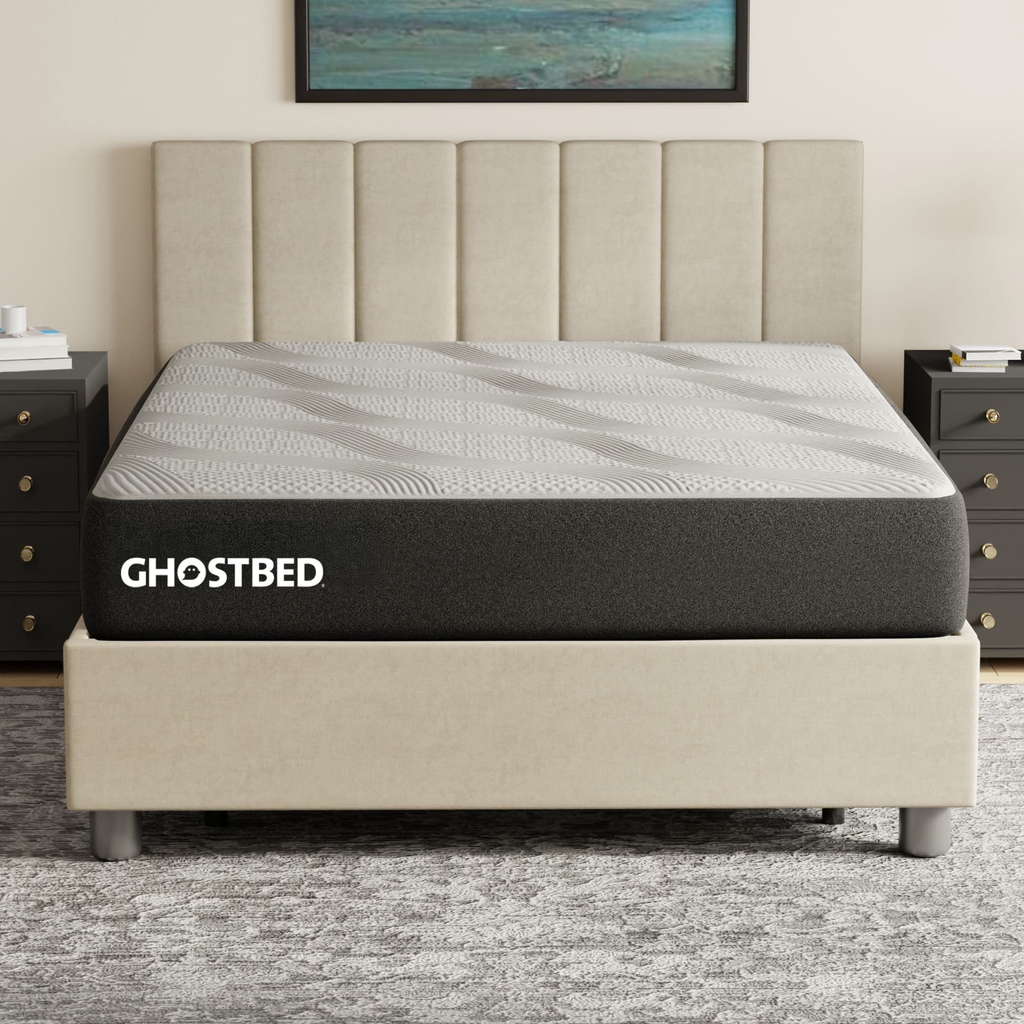 GhostBed - Essential 11 inch Memory Foam Mattress - Gray