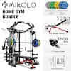 MIKOLLO HOME GYM BUNDLE
230LBS Rubber Bumper Plates
- 10LBS x 2
- 25LBS x 2
- 35LBS x 2
- 45LBS x 2
1200 LBS WEIGHT CAPACITY FID Weight Bench
1500 LBS WEIGHT CAPACITY 7 FT Premium Barbell
Cable Accessories