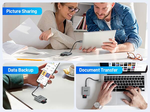 Picture Sharing  
Data Backup  
Document Transfer