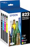 Epson - 822 DURABrite Ultra Ink Standard Capacity Cartridge Combo Pack - Black/Cyan/Magenta/Yellow