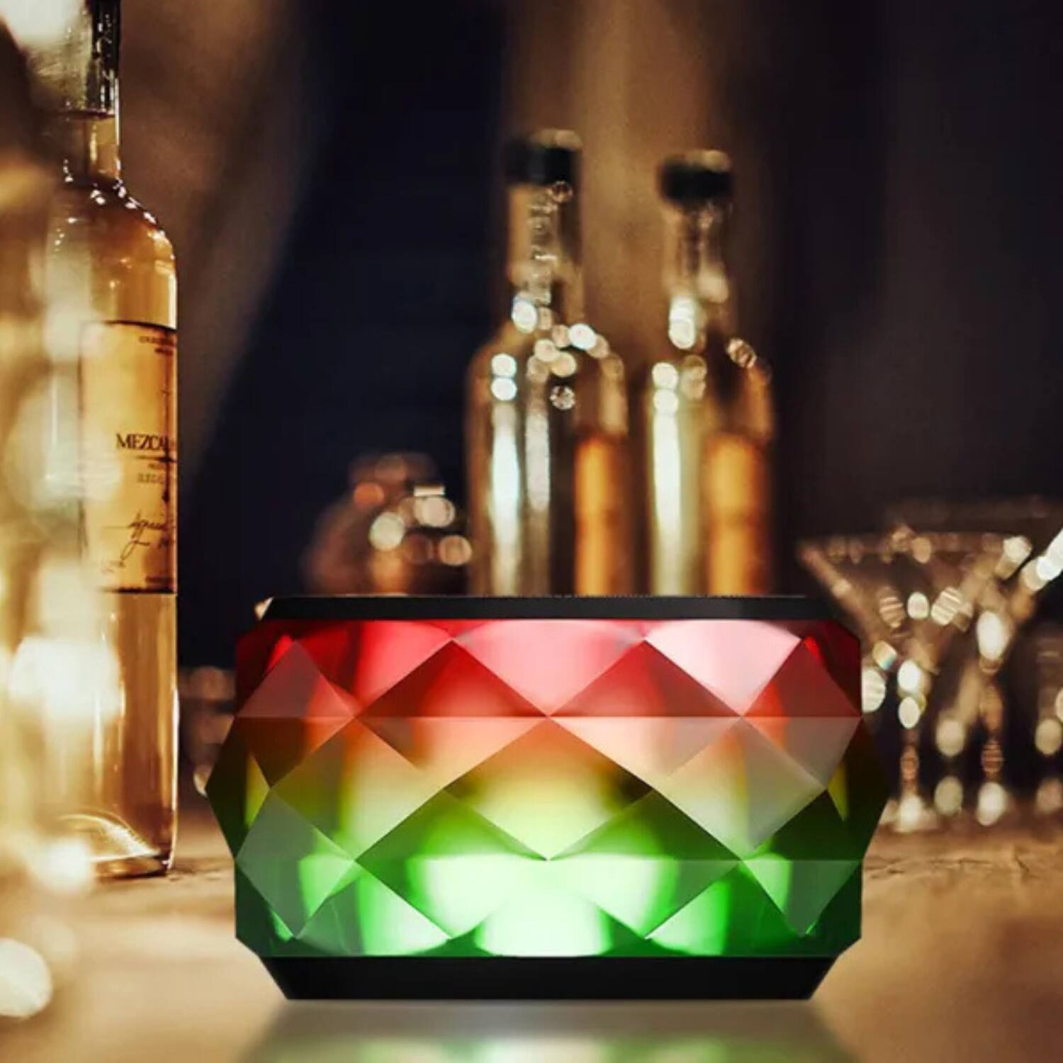 Left. Stock Preferred - Portable Candylight LED Stereo Bluetooth Mini Speaker & MP4 Player.