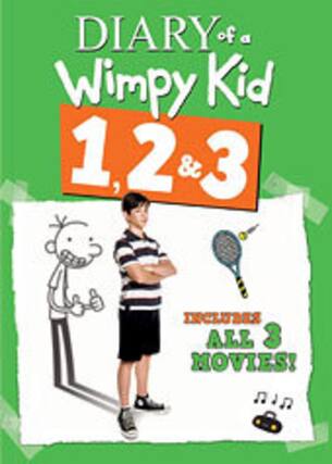 Front. Diary of a Wimpy Kid: 1, 2 & 3 - DVD.