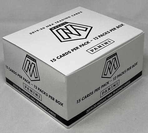 2019-20 NBA Trading Cards
Mosaic
Panini
15 Cards Per Pack - 12 Packs Per Box
2019-20 Mosaic NBA Trading Cards