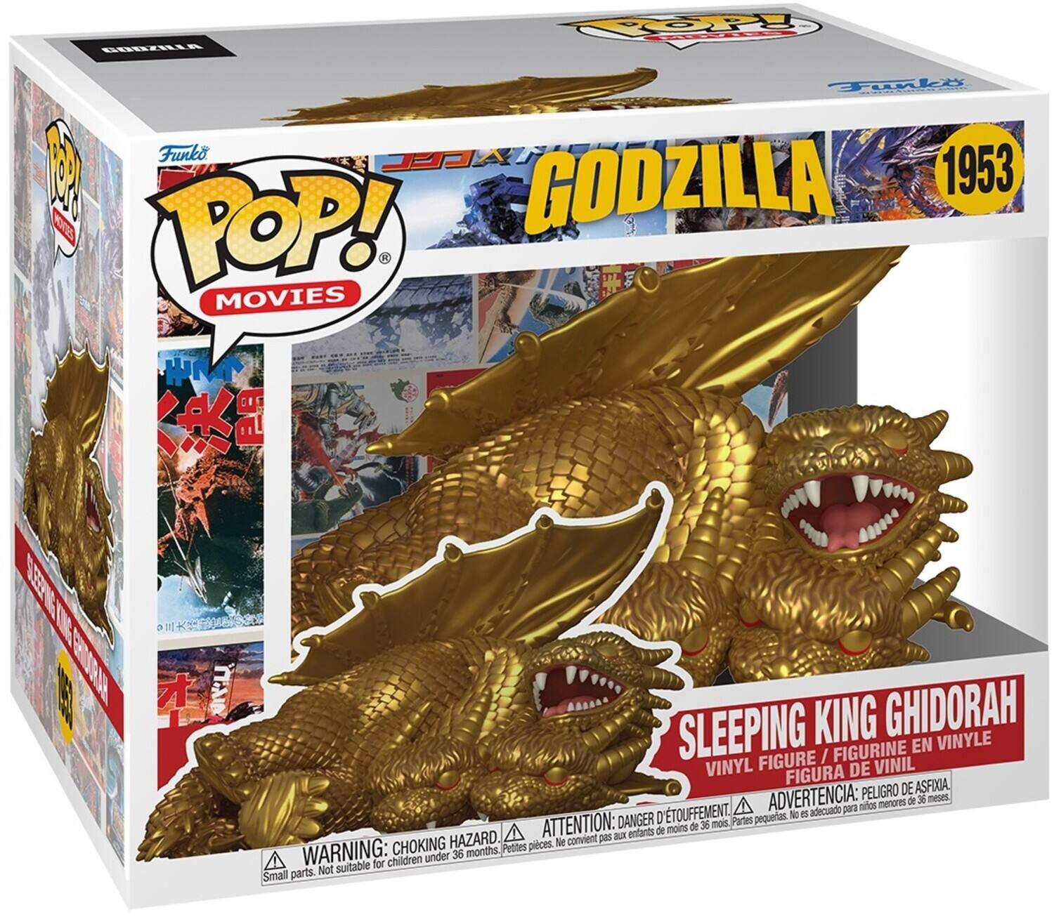 BOP O CEEZLE Funko POP! MOVIES GODZILLA 1953 SLEEPING KING GHIDORAH FIGURINE EN VINYLE FIGURE / VINYL FIGURA DE VINIL PELIGRO DE ASFIXIA ADVERTENCIA: pora milos menores de 36 meses D'TOUFFEMENT. No I adecuado ATTENTION: DANGER 36 mois. Partes pequeas. de menos de pas aux enfants CHOKING HAZARD pices. Ne convient WARNING: months. Petites under 36 suitable for children parts. Not Small