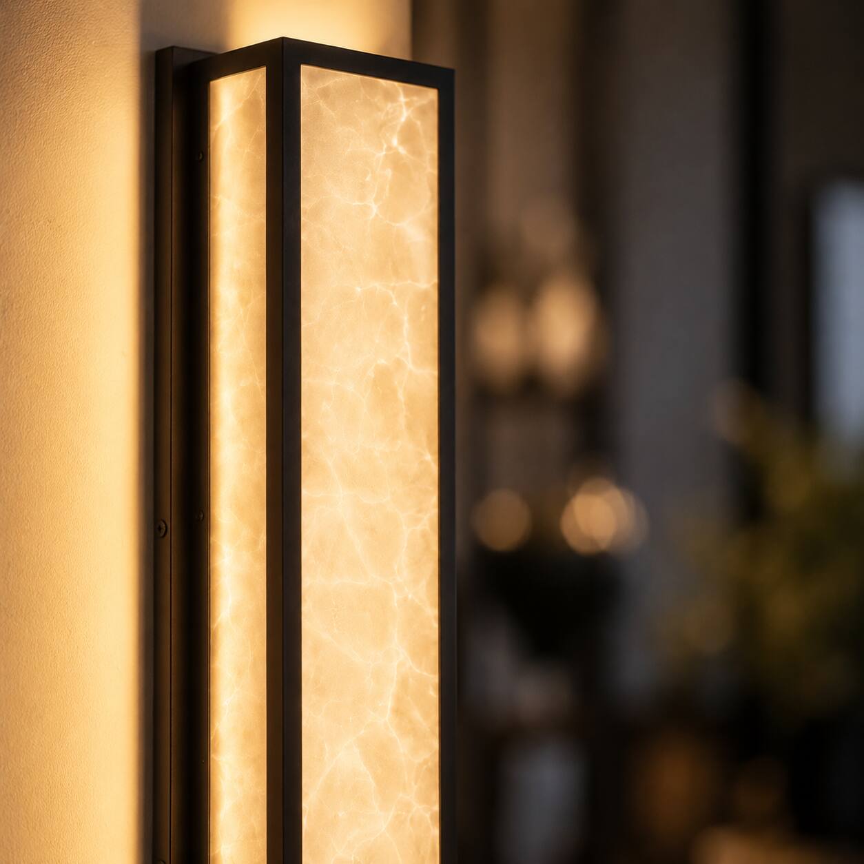 Back. E.P. Light - Set of 2 24.8" 3000K Hardwired Wall Sconces.