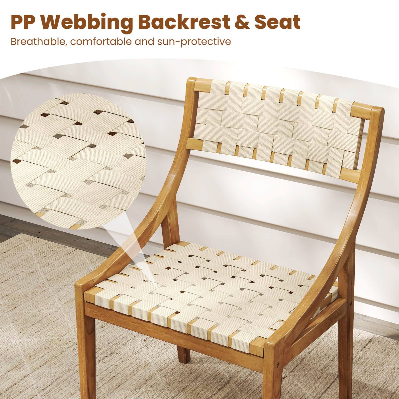 PP Webbing Backrest & Seat  
Breathable, comfortable and sun-protective