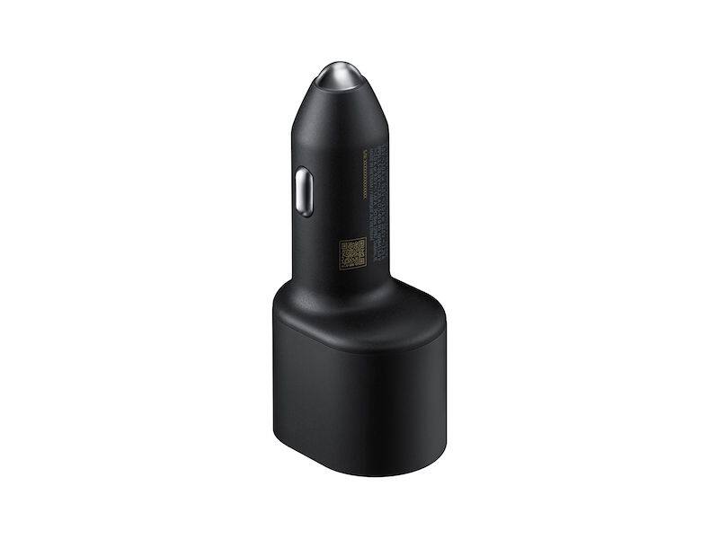 Alt View 4. Samsung - Samsung 45W Dual car Charger 1 USB-A port, 1 USB-C Port - Retail Box - Black.